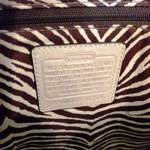 Coach Hamptons Large Natalie Raffia Straw & Leather Tea Roses Tote Bag GUC - Picture 15 of 16